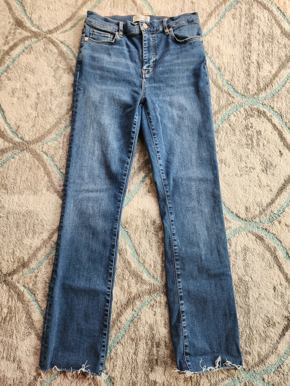 FRAME Le High Straight Long Denim Jeans Women’s Size 29 High Rise Stretch - Picture 2 of 16